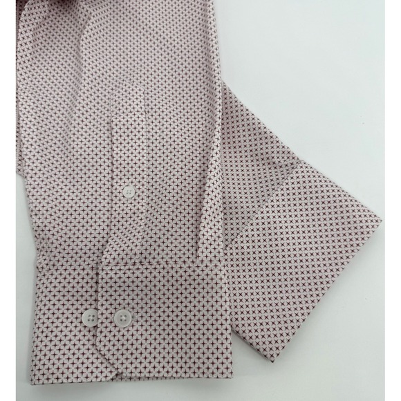 Mizzen+Main Leeward Shirt Men's XL Trim Red Geometric Stretch - Picture 10 of 11